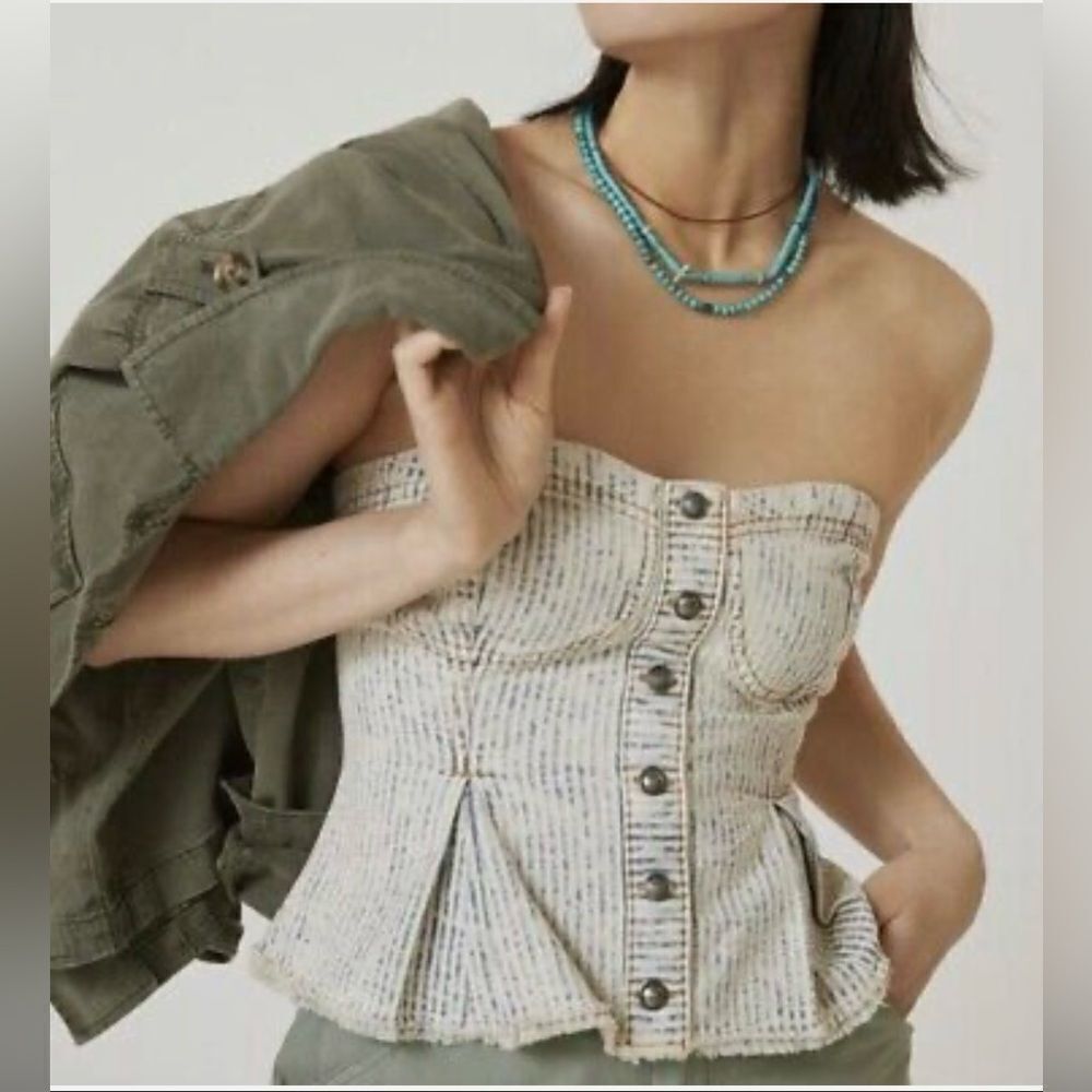 Anthropologie Pilcro Corset Top